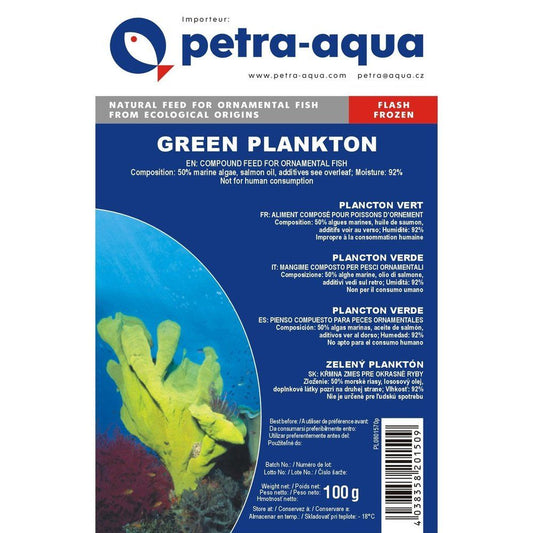Hrana congelata pentru pesti ornamentali, GREEN PLANKTON, blister 100 g