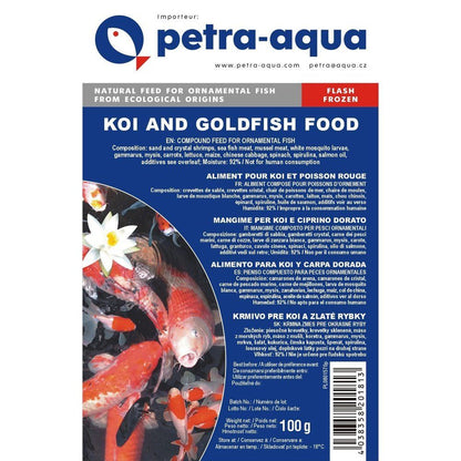 Hrana congelata pentru pesti ornamentali, KOI AND GOLDFISH FOOD, blister 100 g