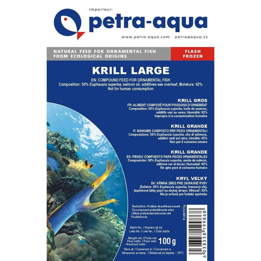 Hrană congelată pentru pești ornamentali, KRILL LARGE, blister 100g