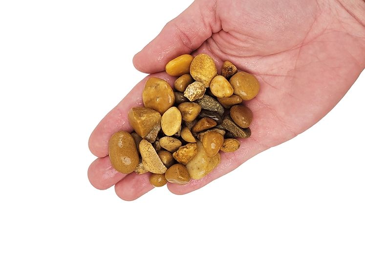 Pietris decor acvarii si terarii, Wio, Bumblebee Gravel Mix, 2 kg, 3-40 mm