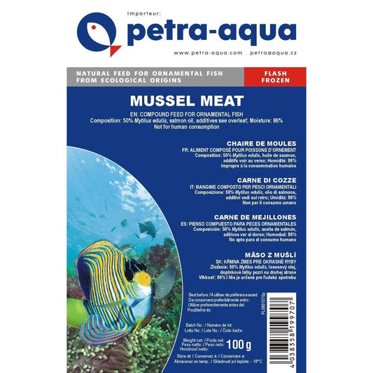 Hrana congelata pentru pesti ornamentali, MUSSEL MEAT, blister 100 g