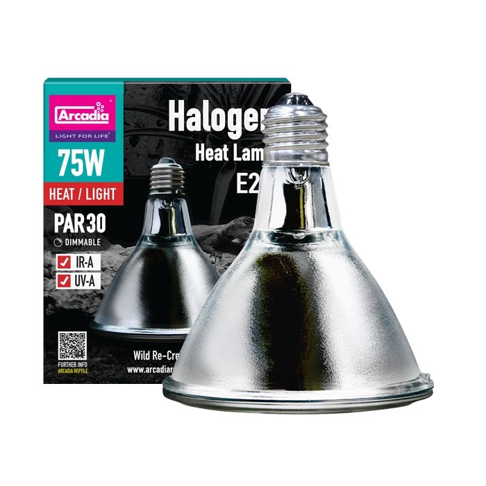 Lampa cu halogen pentru terarii, Arcadia, Halogen Basking Spot, 75W