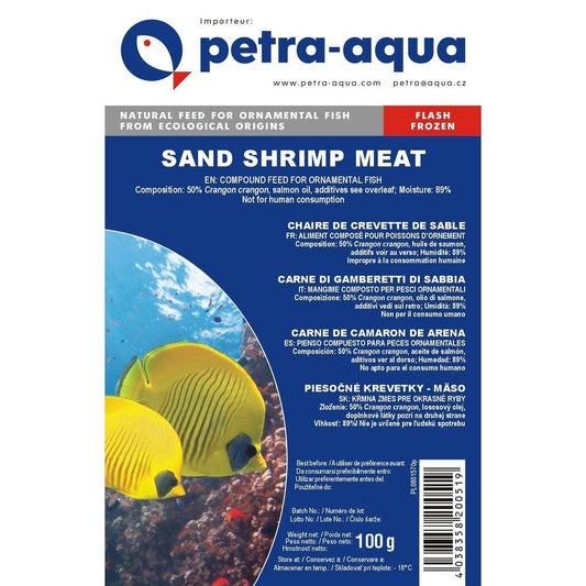 Hrana congelata pentru pesti ornamentali, SAND SHRIMP MEAT, blister 100 g