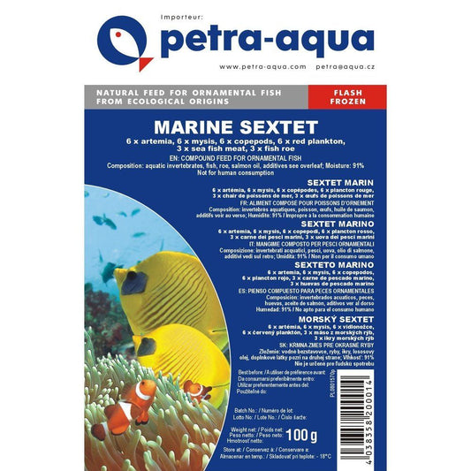 Hrana congelata pentru pesti ornamentali, SEXTET MARINE, blister 100 g