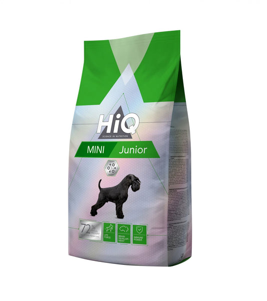 Hrana uscata pentru caini tineri de talie mica pe baza de carne de pasare, HiQ Mini Junior, 1.8 kg