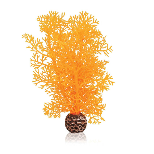 Decor artificial sub formă de coral, Oase biOrb Sea fan, S, 12 x 20 cm, portocaliu