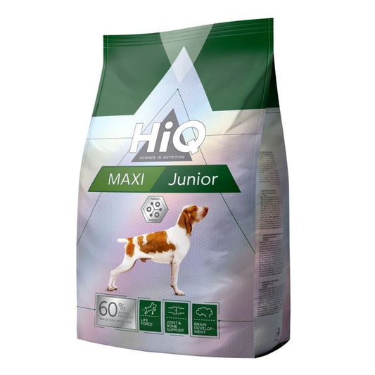 Hrana uscata pentru caini tineri de talie mare pe baza de carne de pasare, HiQ Maxi Junior, 2.8kg
