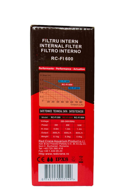 Filtru intern pentru acvarii RC-FI 600, Red Crane