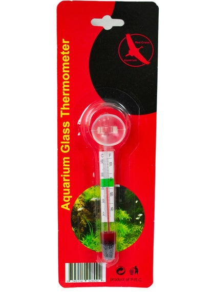 Termometru de sticla pentru acvariu, Red Crane