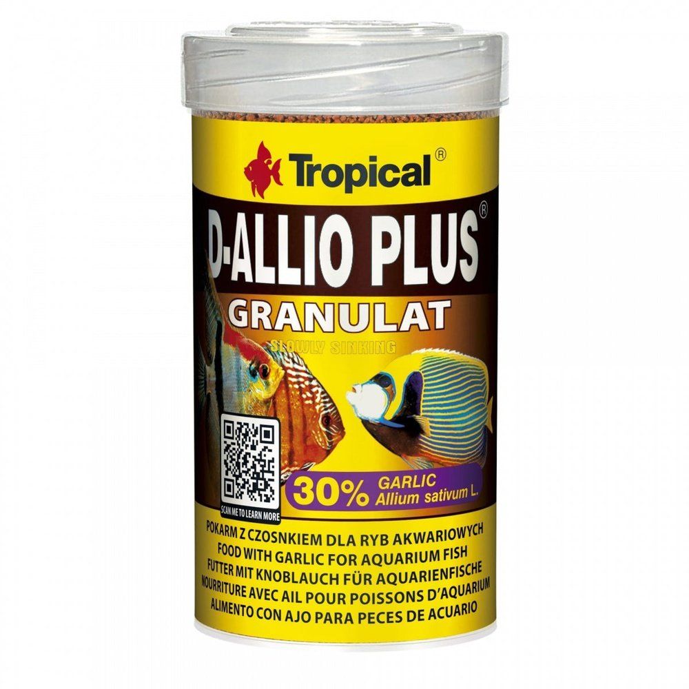 Hrana granulata pentru pe ti ornamentali Tropical D-Allio Plu  Granule  - 150g