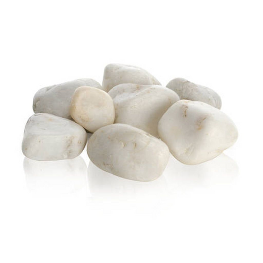 Pietre decorative de marmură, albe, pentru acvariu, biOrb Marble pebble set white