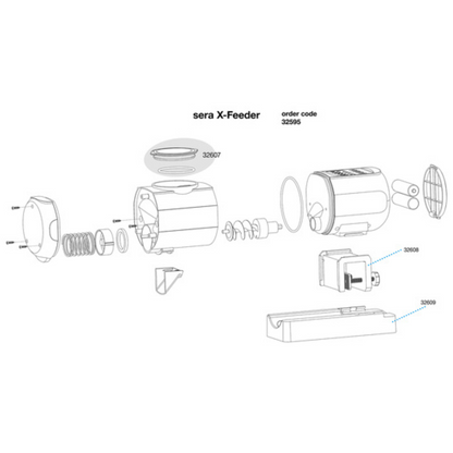 Hranitor automat pentru acvarii, Sera, X Feeder