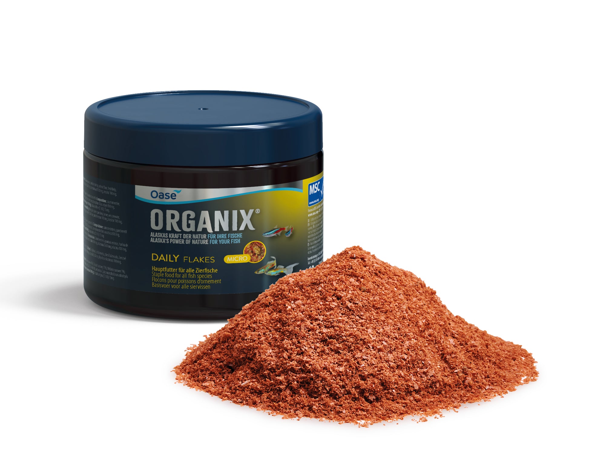 Hrană sub formă de micro-fulgi pentru pești, ORGANIX Daily Micro Flakes 150 ml / 60 g