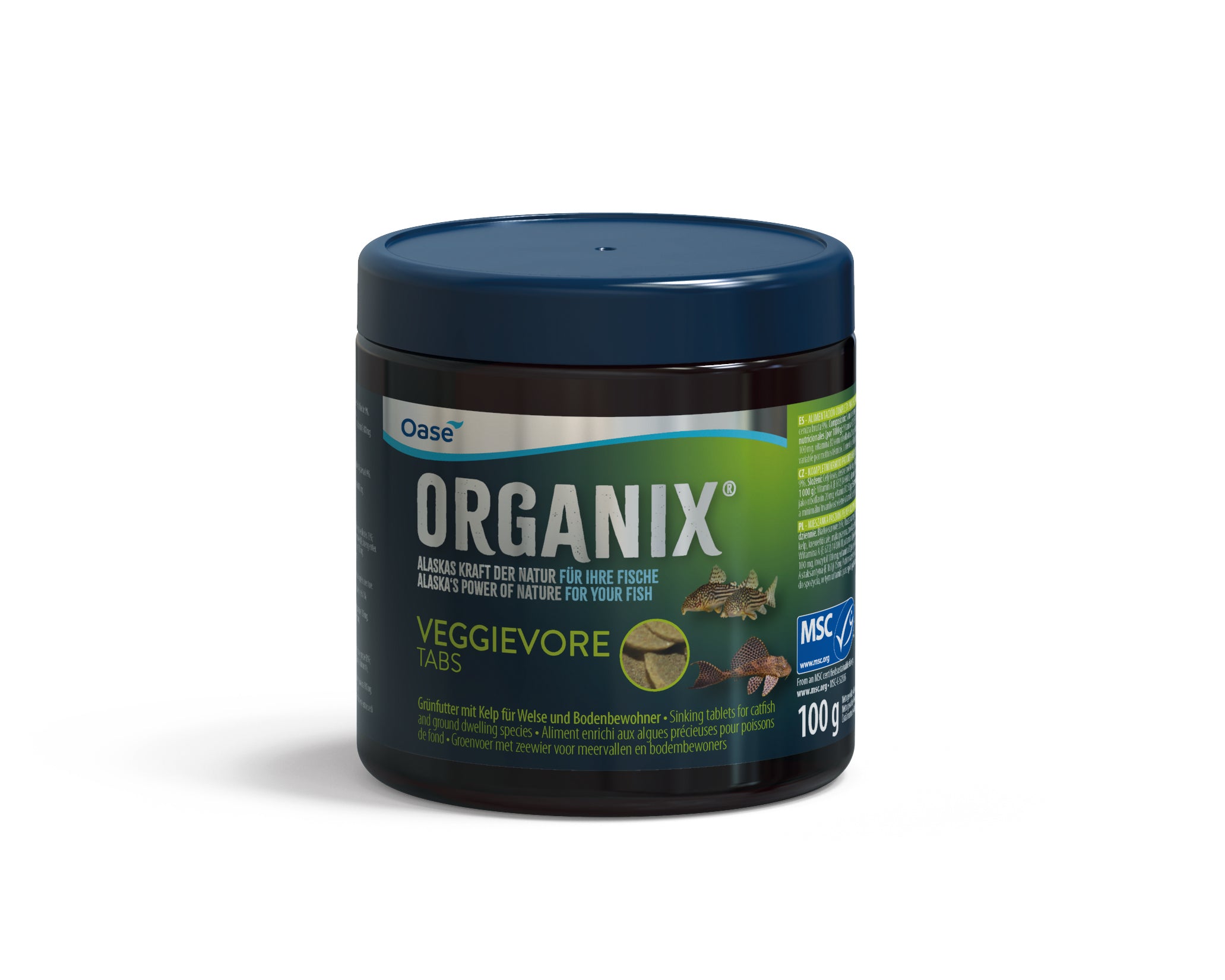 Hrană sub formă de tablete pentru pești, ORGANIX Veggie Tabs 250 ml / 100 g