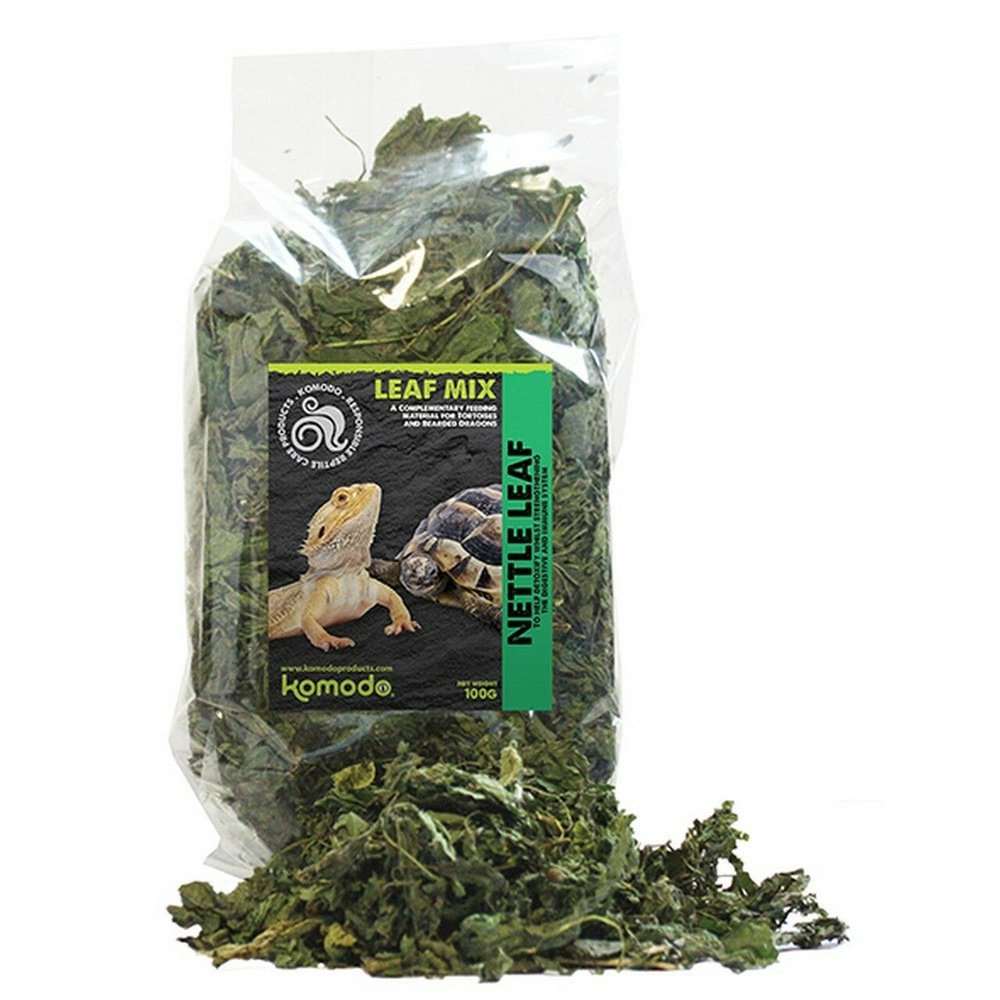 Komodo Reptile & Amphibian Food Hrană completă pentru dieta broaștelor țestoase, Komodo Nettle Leaf Mixed Diet