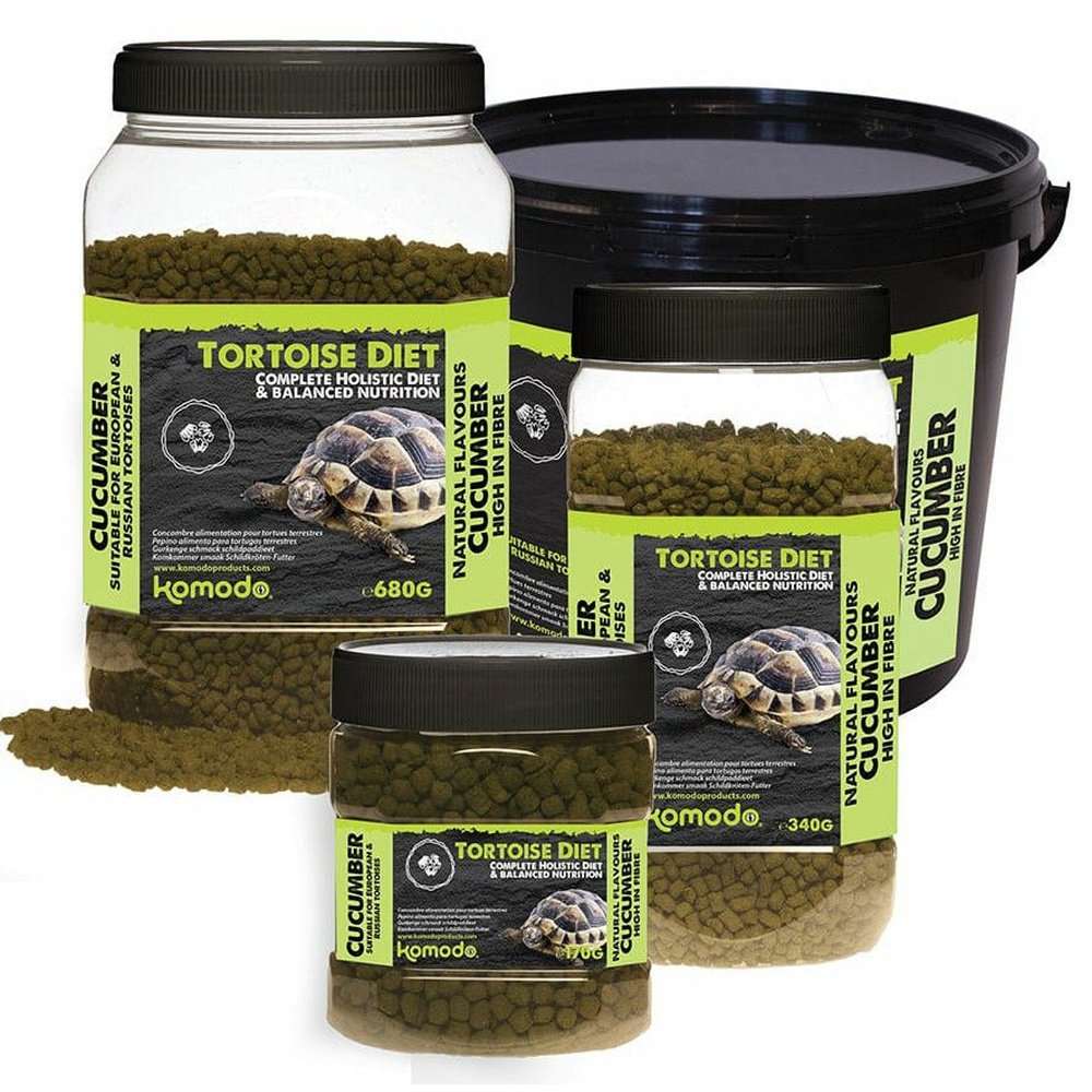 Komodo Reptile & Amphibian Food Hrana pentru broaște testoase, Komodo Cucumber Tortoise Diet, 170g