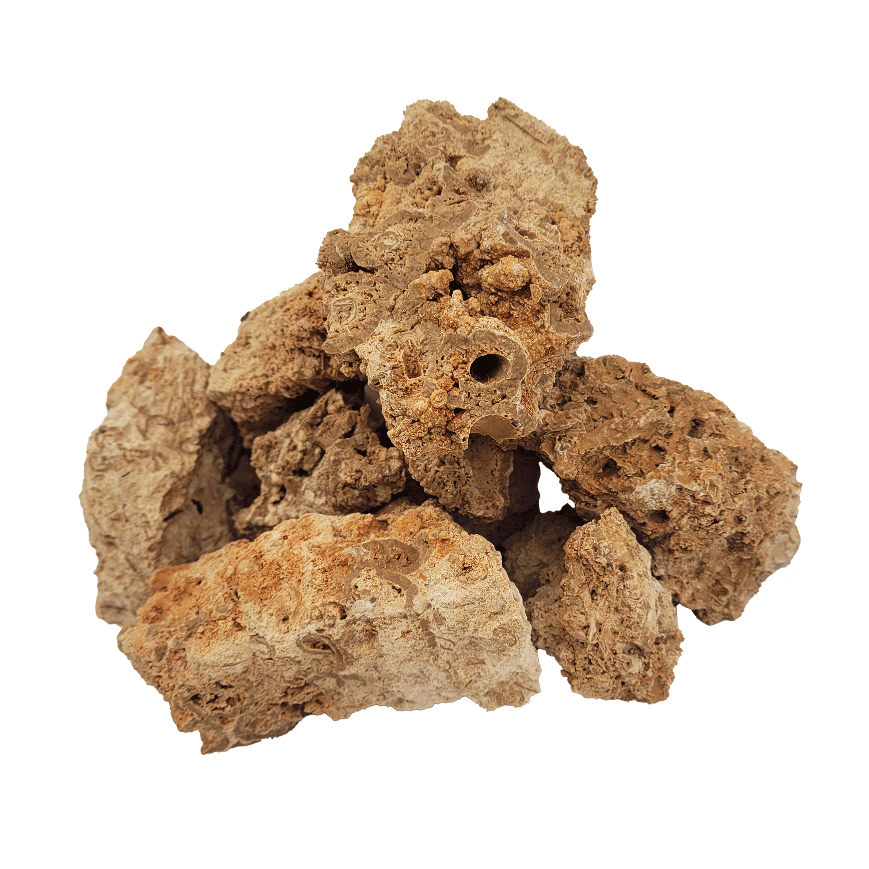 Pietre decor acvarii si terarii, Wio, Paleorock Nano Rocks, 2 kg, 1-10 cm