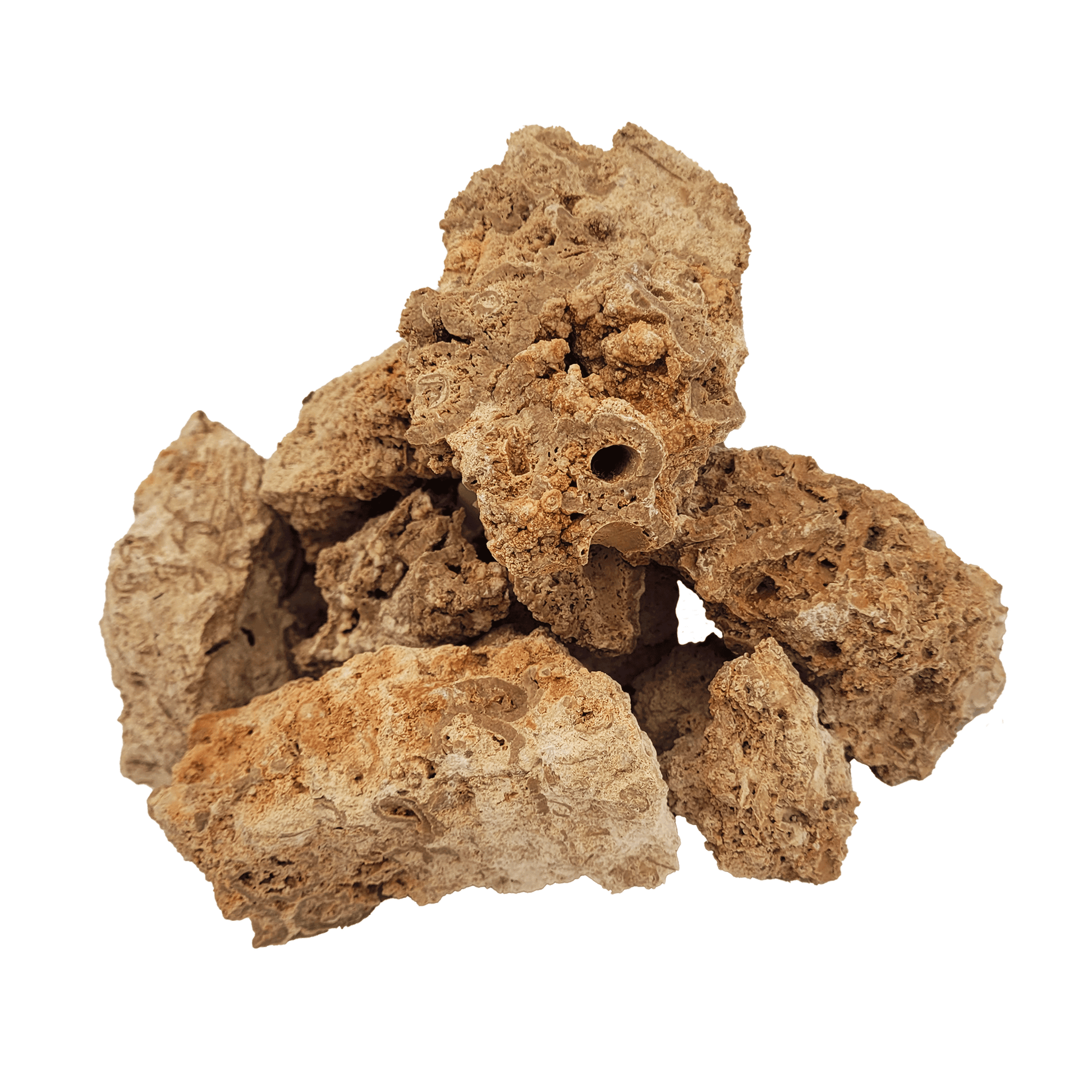 Pietre decor acvarii si terarii, Wio, Paleorock Nano Rocks, 2 kg, 1-10 cm