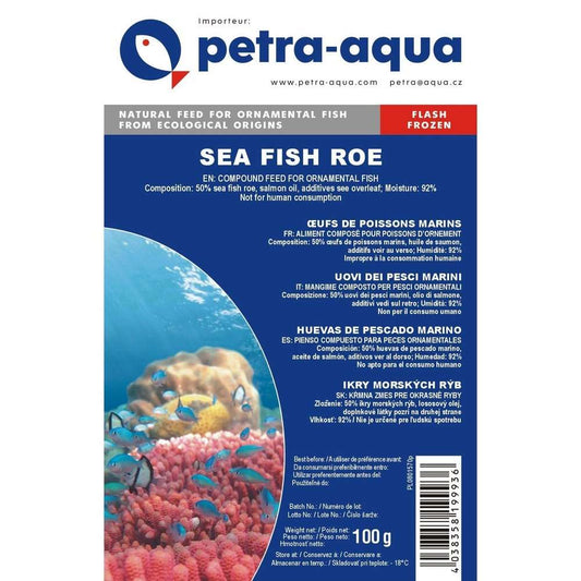 Petra-aqua Fish Food Hrană congelată pentru pești ornamentali, SEA FISH ROE, blister 100 g