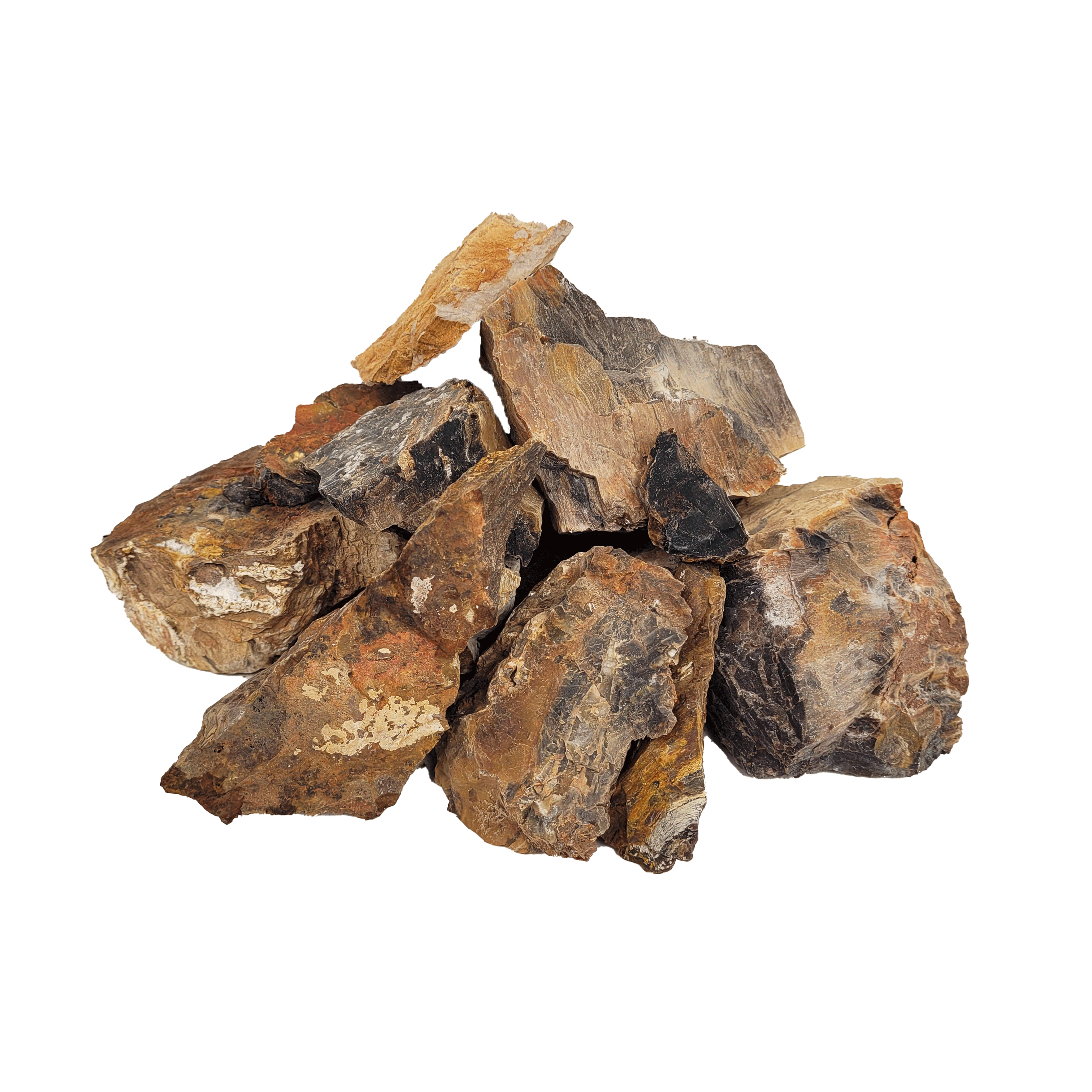 Pietre decor acvarii si terarii, Wio, Fossil Wood Nano Rocks, 2 kg, 1-10 cm