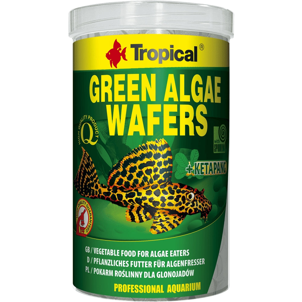 Hrana cu spirulina pentru pesti, Tropical Green Algae Wafers si ketapang - 113g