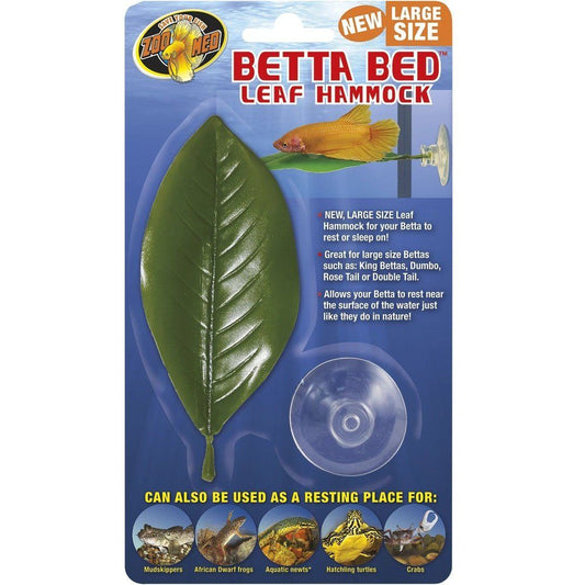 Decor artificial pentru acvariu, ZooMed, Betta Bed Leaf Hammock, L