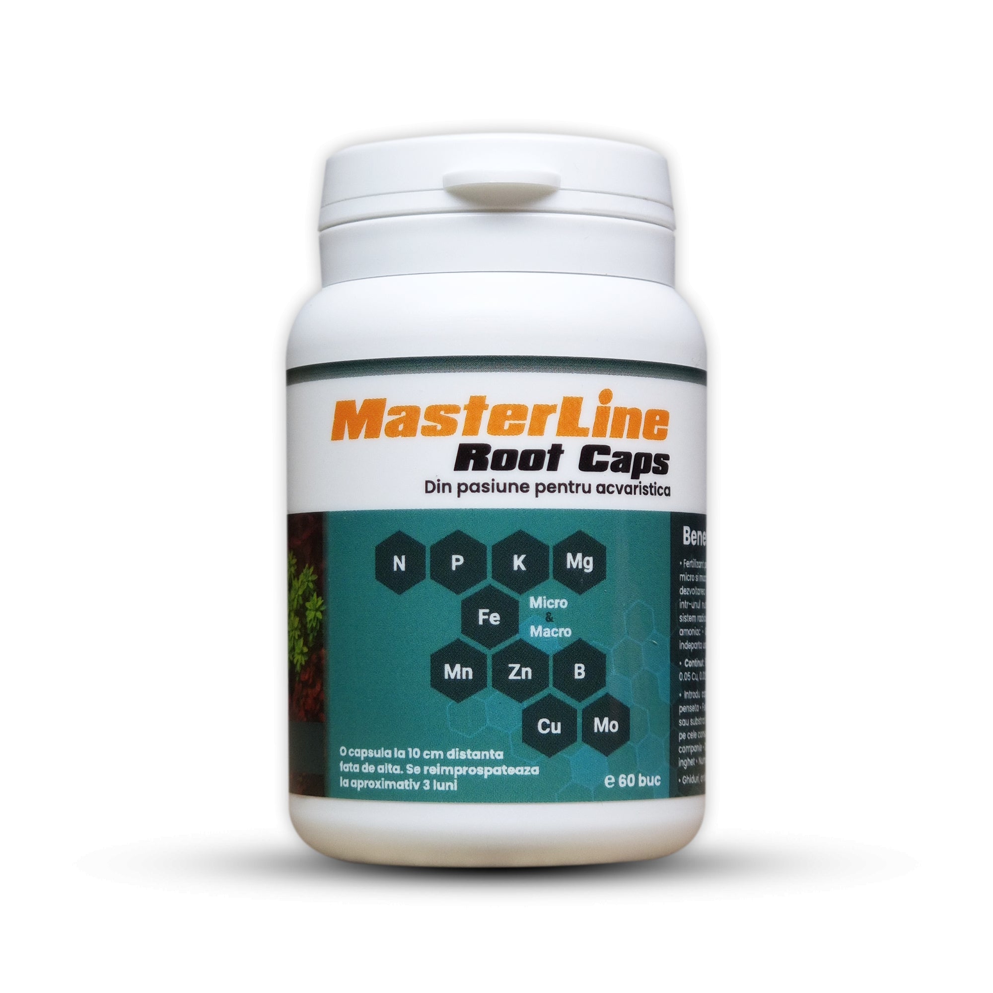 Capsule nutritive pentru plante, MasterLine Root Caps, 60 buc