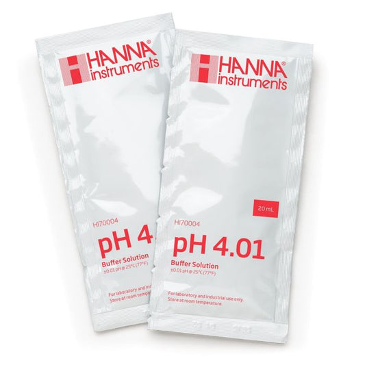 Soluție tampon pentru calibrare tester pH 4.01, Hanna, plic soluție 20ml