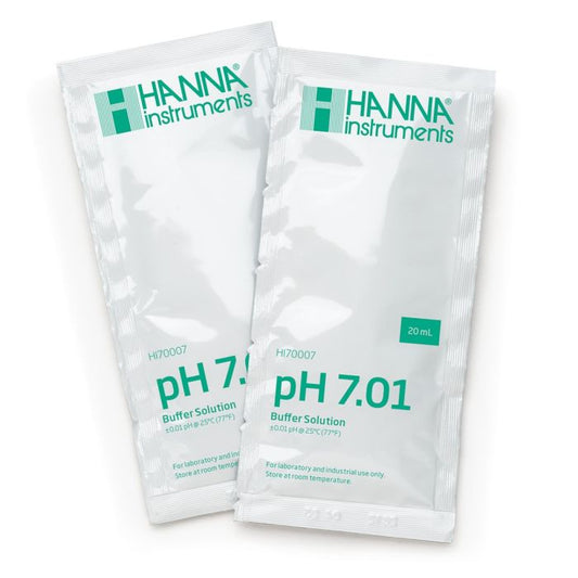 Soluție tampon pentru calibrare tester pH 7.01, Hanna, plic soluție 20ml