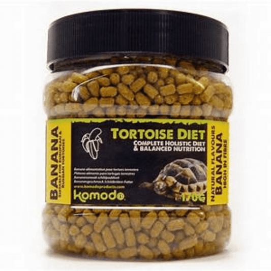 Komodo Reptile & Amphibian Food Hrana nutritiva pentru broaste testoase, Komodo Banana Tortoise Diet, 170g