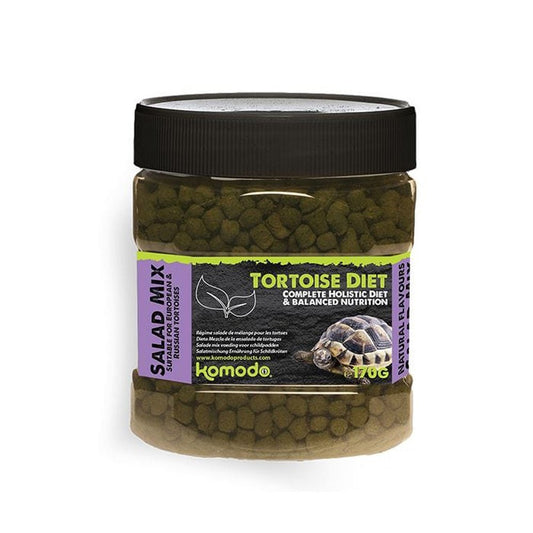 Komodo Reptile & Amphibian Food Hrana pentru broaște țestoase, Komodo Salad Mix Tortoise Diet, 170g