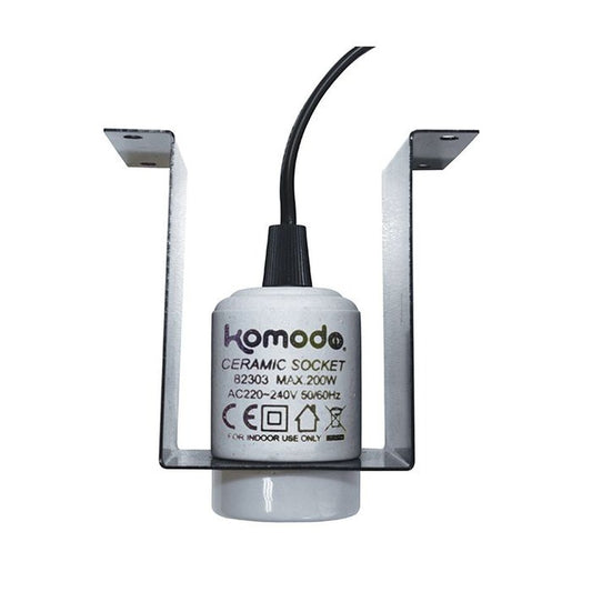 Komodo Animals & Pet Supplies Lampă Ceramică cu Suport de Fixare