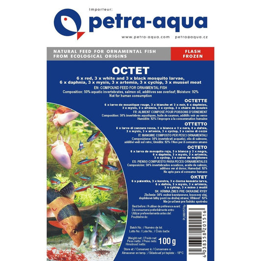 Petra-aqua Fish Food Hrană congelată pentru pești ornamentali, OCTET, blister 100 g