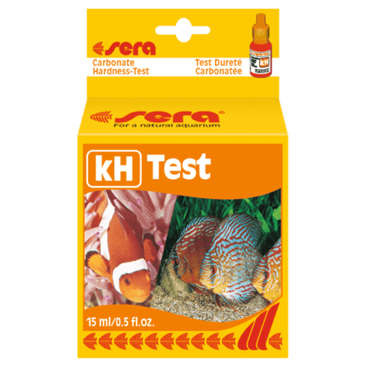 Sera Test pentru monitorizarea durității carbonatului in apa dulce si sarata, Sera kH Test, 15 ml