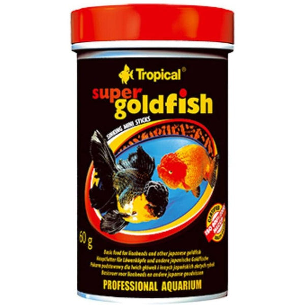 Tropical Fish Food Hrana pentru peștii aurii, Tropical super goldfish mini sticks, 100ml/60g