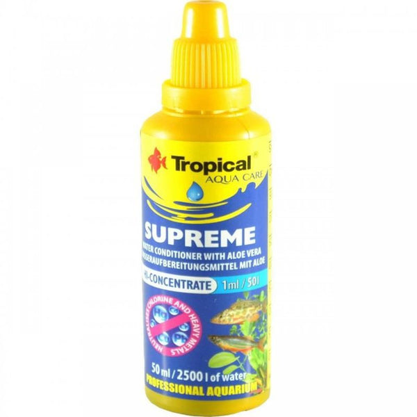Tropical Aquarium Water Treatments Solutie acvariu cu aloe vera, Tropical Supreme, 50 ml